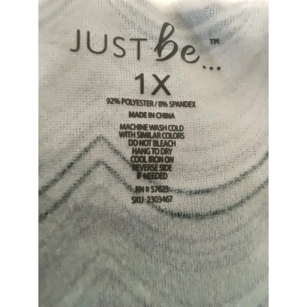 Just Be Dress Women's Size 1X Short Sleeve V-Neck Purple Striped Stretch Soft - Picture 8 of 10